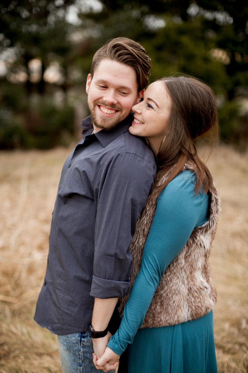 Colin & Leah: A Normal Illinois Winter Engagement Session | Caitlin ...