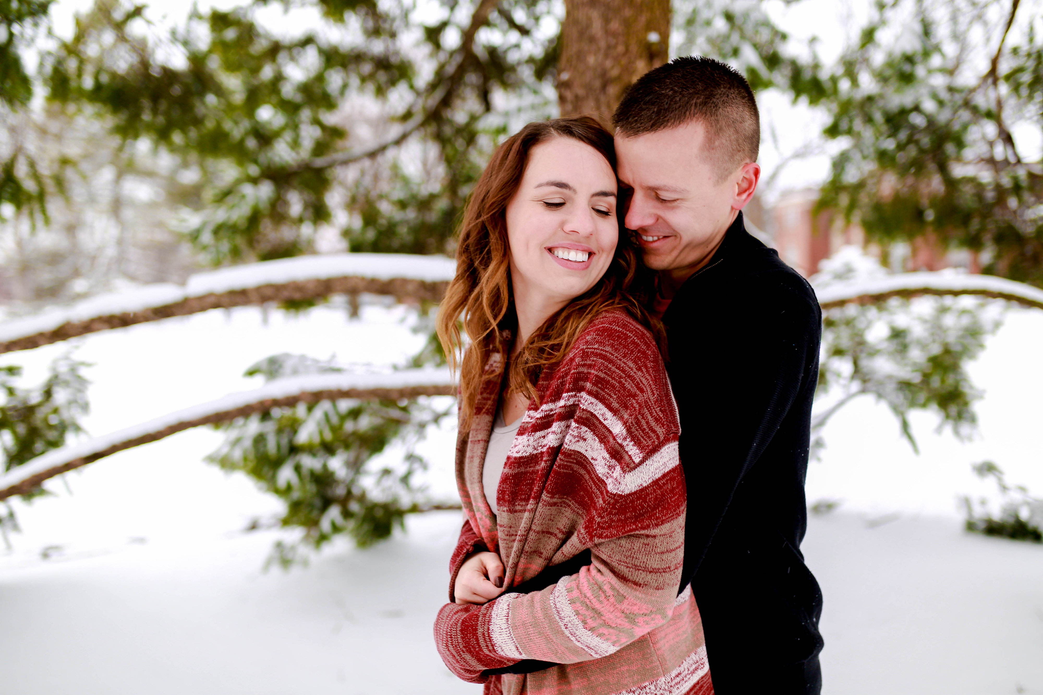 Illinois Wesleyan University Engagement Session, Illinois Wesleyan University Wedding, Illinois Wesleyan University, Illinois Wedding Photographers, Bloomington Normal Illinois Wedding Photographers, Snowy Engagement Session