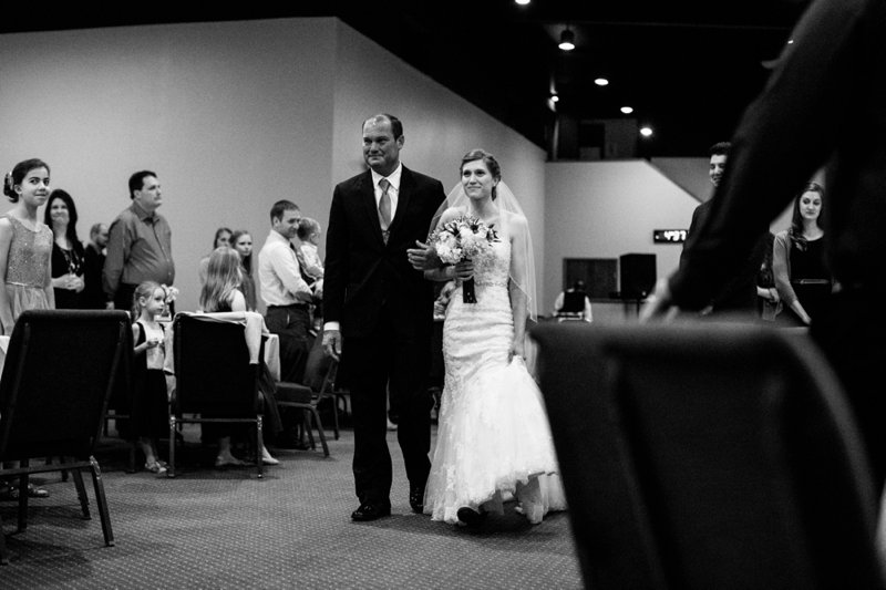 Normal Illinois Wedding | Rainy Wedding Day | Navy and Pink Wedding | Caitlin & Luke Photography | Spring Wedding | Fitted Wedding Gown with Sparkles | Braided Wedding Undo | Illinois Wedding Photographer | Bloomington Normal Wedding Photographer | Central Illinois Wedding Photographer