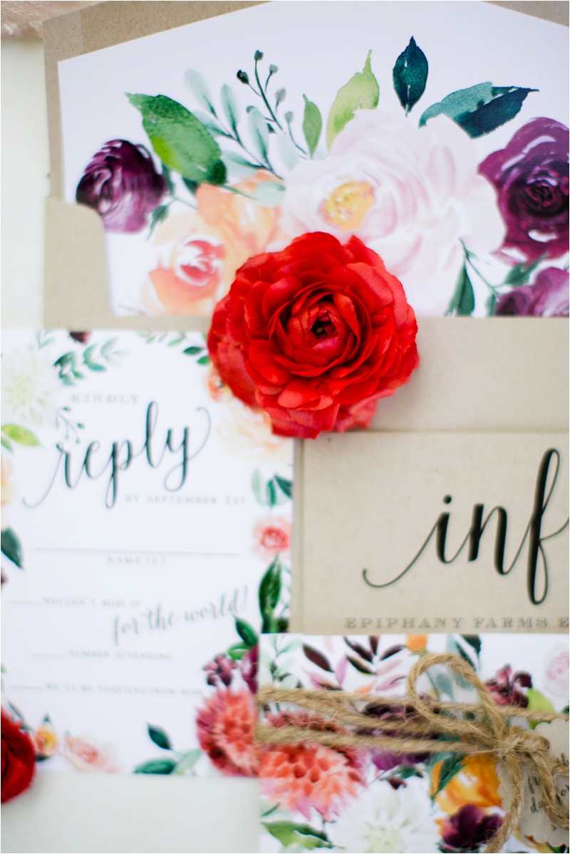 Succulent-Inspired, Romantic Red, Pink and Gold Styled Shoot