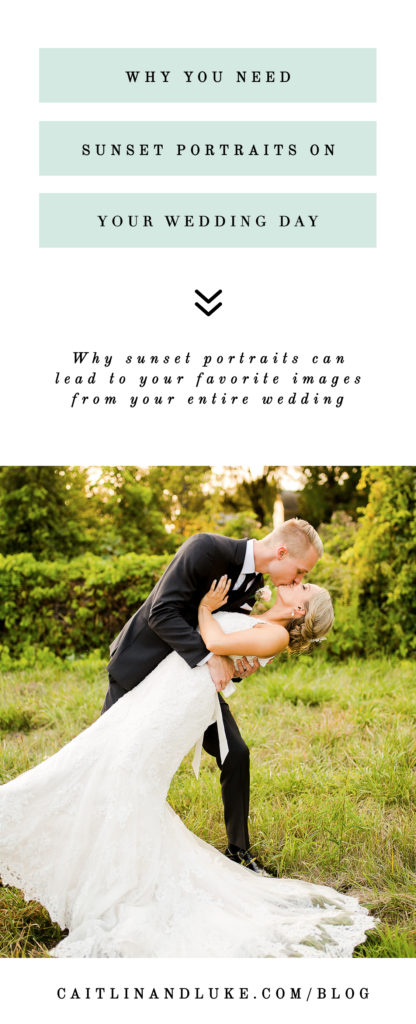 Sunset Portraits in Your Wedding Day Timeline