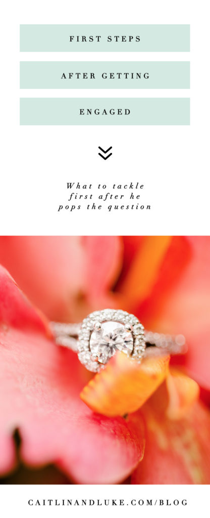 What to do first after getting engaged