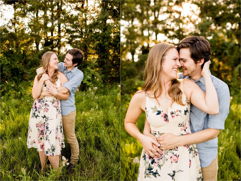 Caitlin and Luke Photography, Bloomington Illinois Wedding Photographers, Illinois Wedding Photographers, Fransen Nature Area Engagement Photos