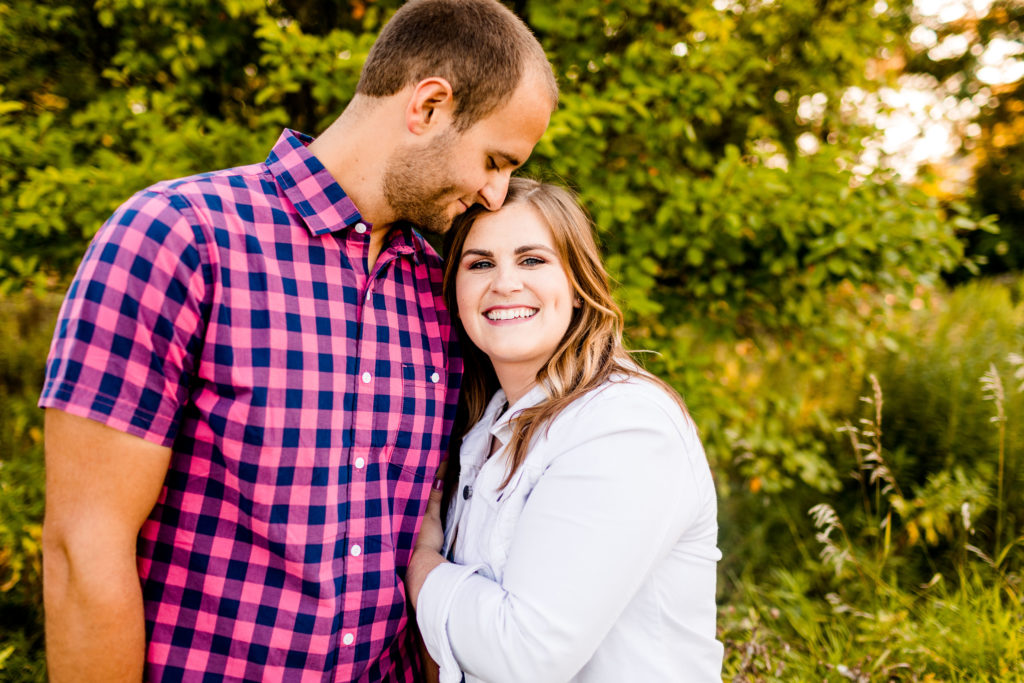 Caitlin and Luke Photography, Fransen Nature Area Engagement, Normal IL Engagement, Illinois Engagement session