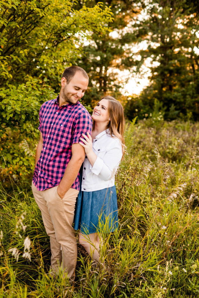 Caitlin and Luke Photography, Fransen Nature Area Engagement, Normal IL Engagement, Illinois Engagement session