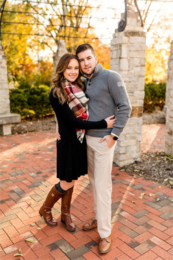 Caitlin and Luke Photography, Ewing Manor Engagement Photos, Bloomington IL engagement session, Ewing Manor engagement, fall engagement photos in Illinois