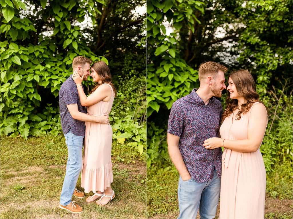Caitlin and Luke Photography, Bloomington IL engagement session, downtown Bloomingon IL, historic Bloomington