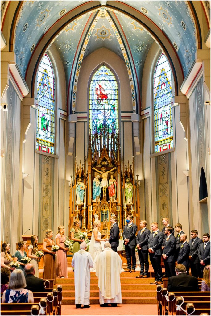 Caitlin and Luke Photography, St. Michael's Church wedding, Fort Loramie OH wedding photographers, church wedding, Ohio wedding photographers