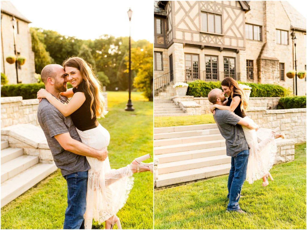 Caitlin and Luke Photography, Ewing Manor Engagement Portraits, Bloomington IL engagement photos