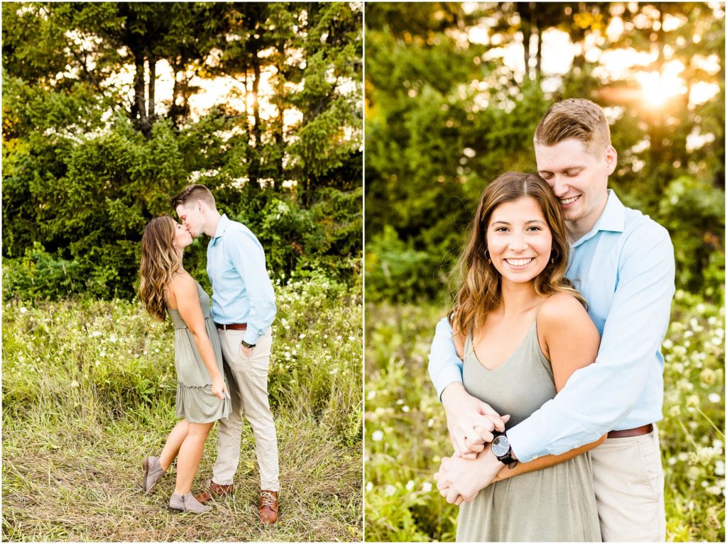 Caitlin and Luke Photography, Fransen Nature Area engagement photos, Normal IL engagement portraits