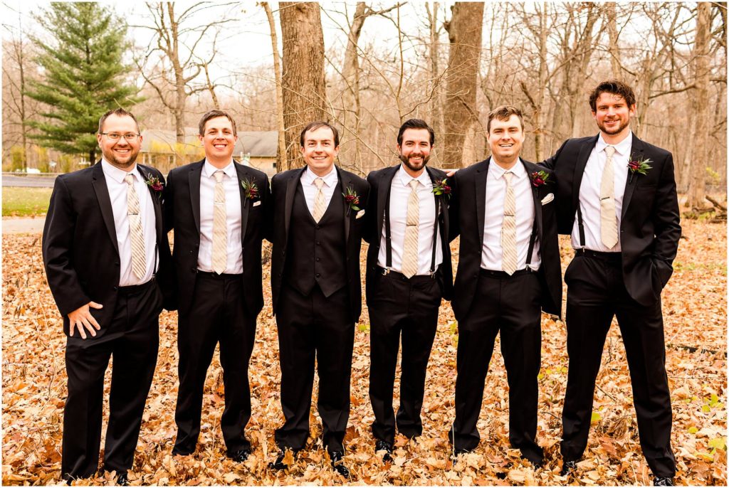 Fall wedding in Illinois at the Crestwicke Country Club photographed by Caitlin and Luke Photography, Bloomington wedding photographers, IL Wedding photographers