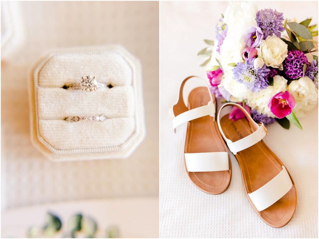 spring wedding details for Pear Tree Estate wedding photographed by Champaign Illinois wedding photographers Caitlin and Luke Photography