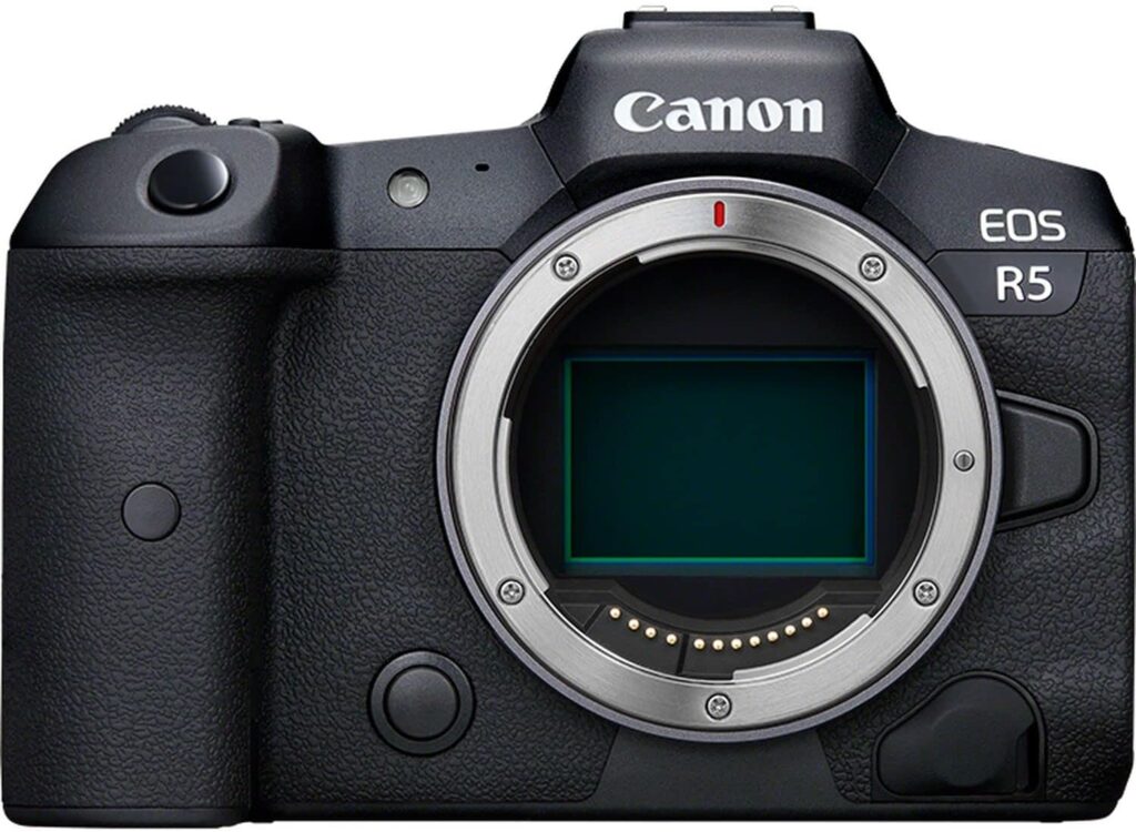 a photo of a Canon EOS R5 camera