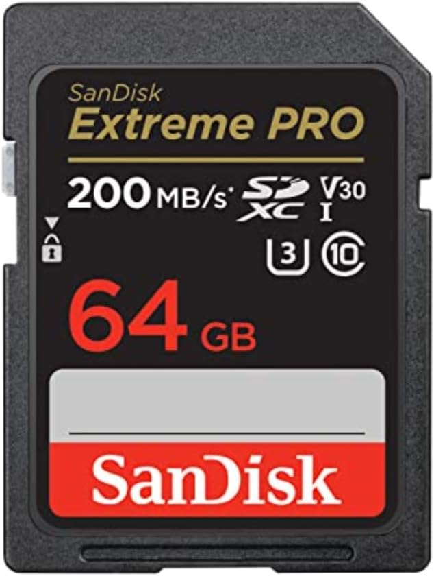 a sandisk extreme pro sd memory card