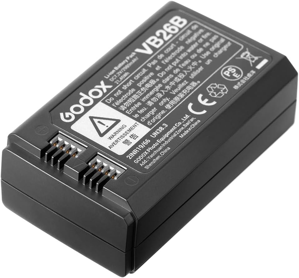 a photo of a lithium ion battery for the godox flash