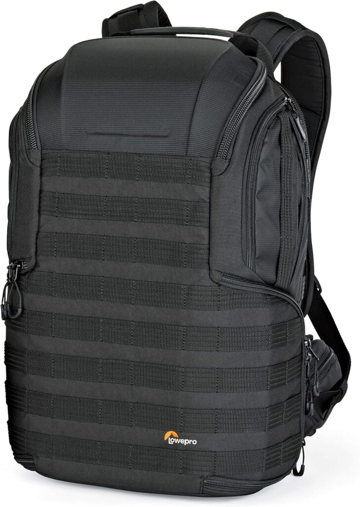 Lowepro ProTactic 450 AW II tactical backpack exterior view - professional black camera bag for photographers