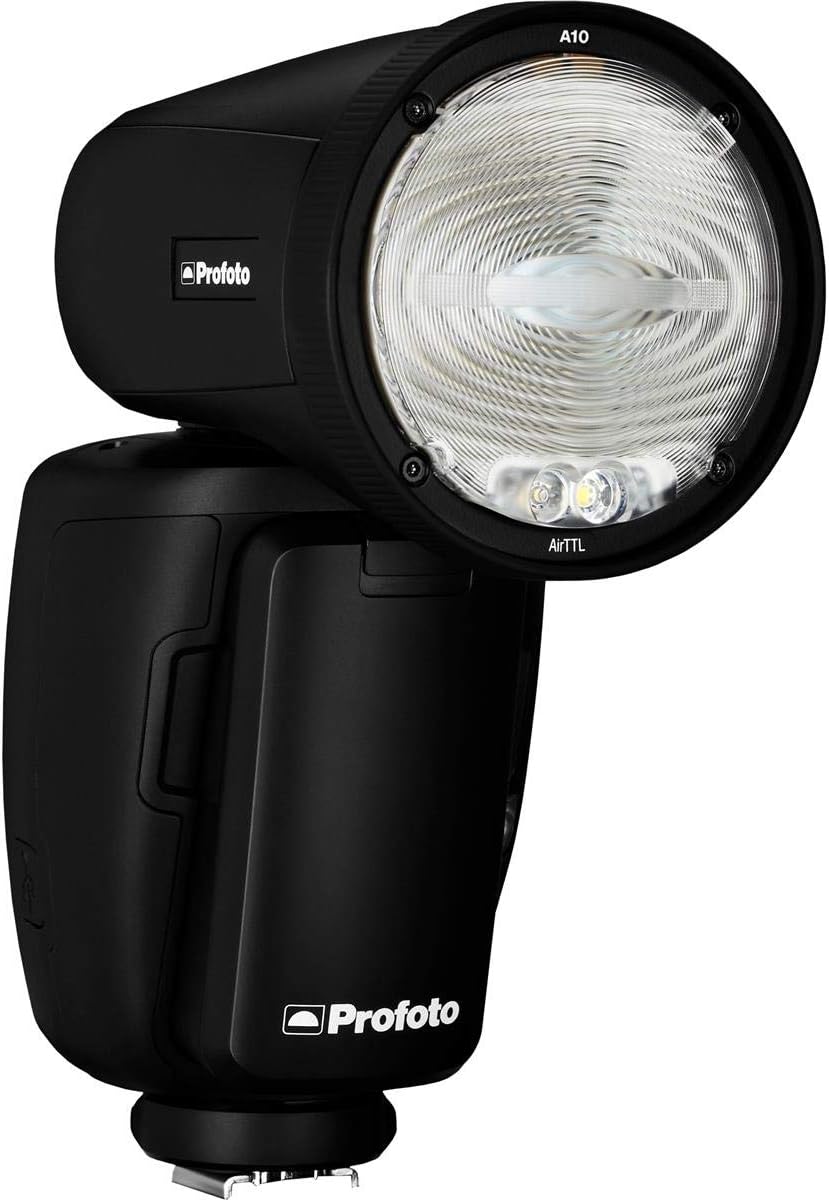 A picture of a Profoto A10 flash