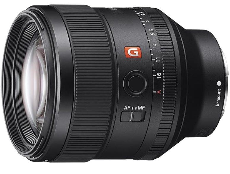 A photo of a Sony FE 85mm f/1.4 GM lens