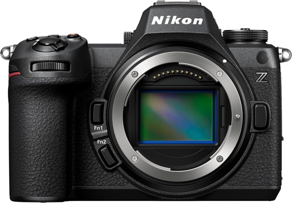 Nikon Z6 III mirrorless camera, a top choice for wedding photography, offering a balance of performance, features, and price.